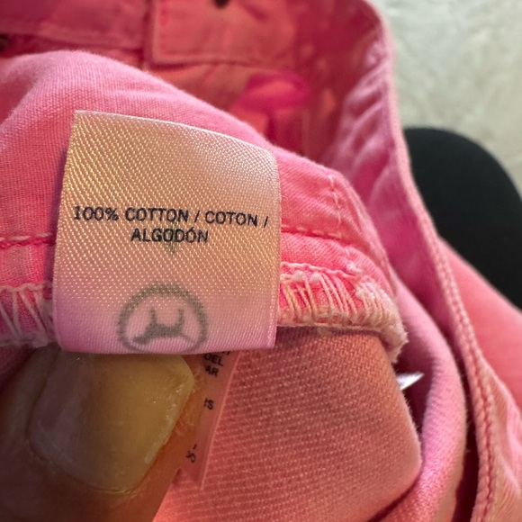 PINK Victoria's Secret Pink Jean Shorts Frayed Hem - Picture 6 of 7